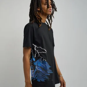 Cheap Trust No One Oversized Short Sleeve Tee - Black Oversized Tees | Graphic Tees