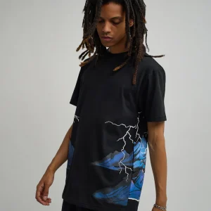 Cheap Trust No One Oversized Short Sleeve Tee - Black Oversized Tees | Graphic Tees