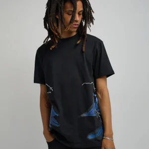 Cheap Trust No One Oversized Short Sleeve Tee - Black Oversized Tees | Graphic Tees
