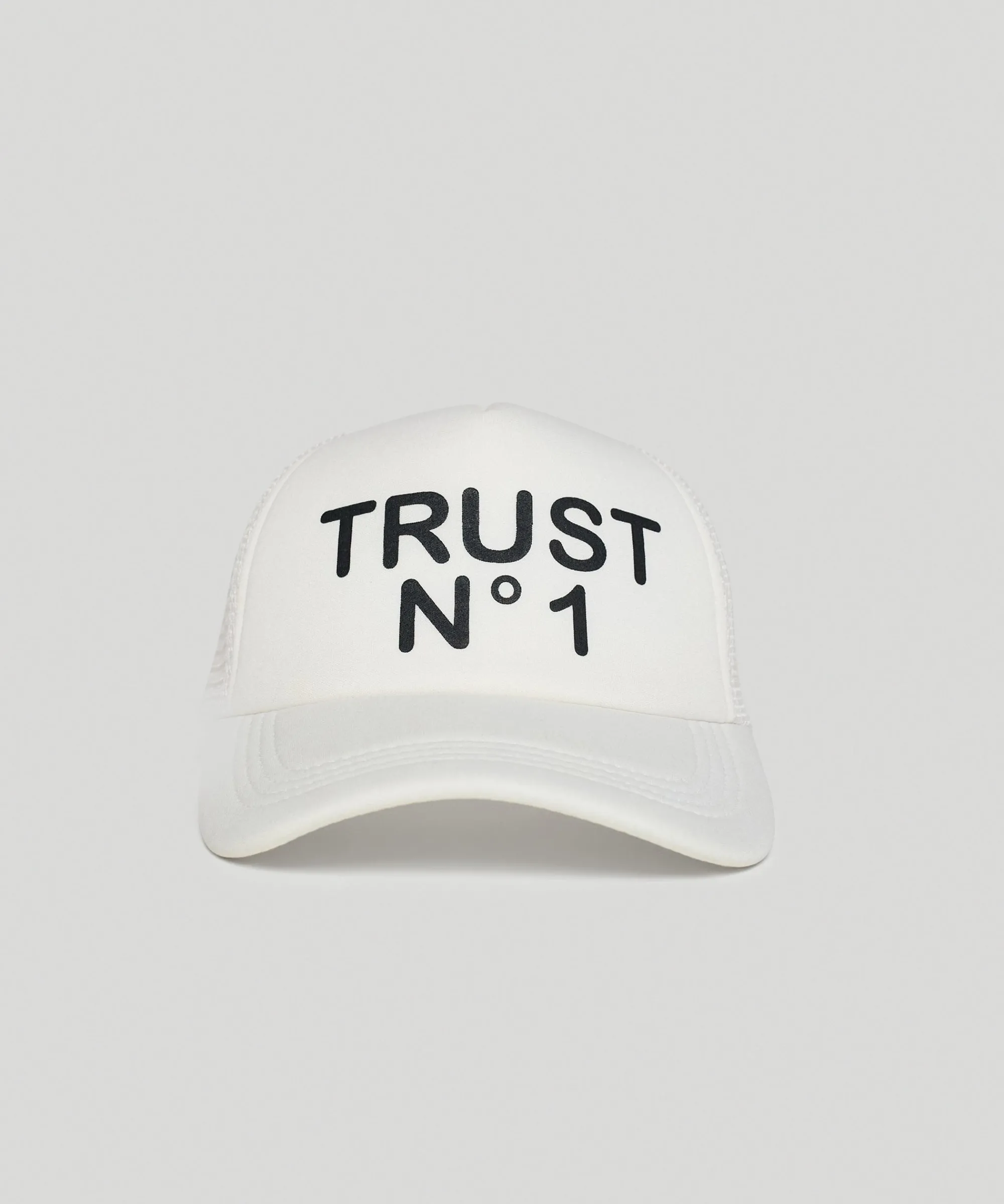 trust_no_print_trucker_hat__white_0.webp Sale Trust No1 Print Trucker Hat - White Hats
