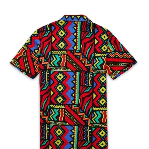 New Unity Allover Print Short Sleeve Shirt Button Downs