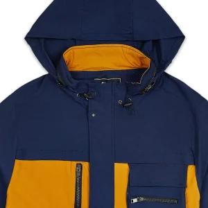 Discount Utility Stretch Nylon Zip Up Jacket - Navy Lightweight Jackets