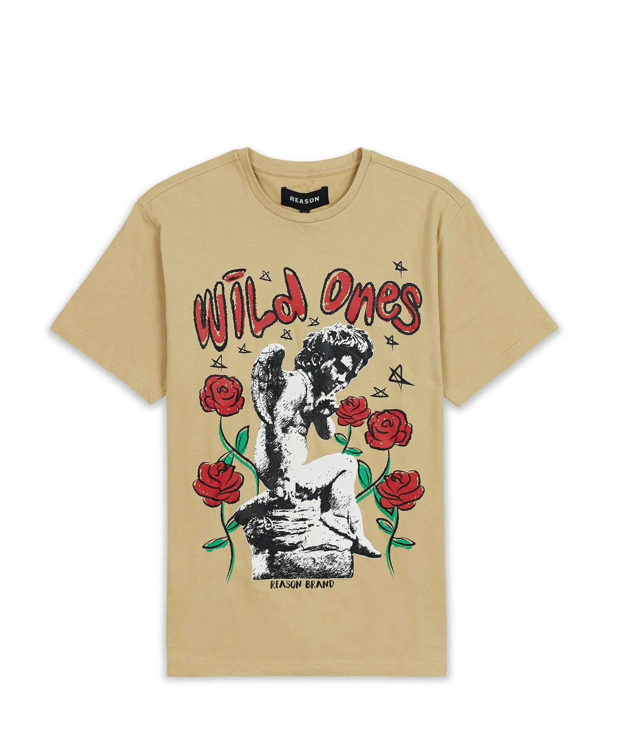 wild_ones_short_sleeve_graphic_print_tee__khaki_1.webp Cheap Wild Ones Short Sleeve Graphic Print Tee - Khaki Graphic Tees