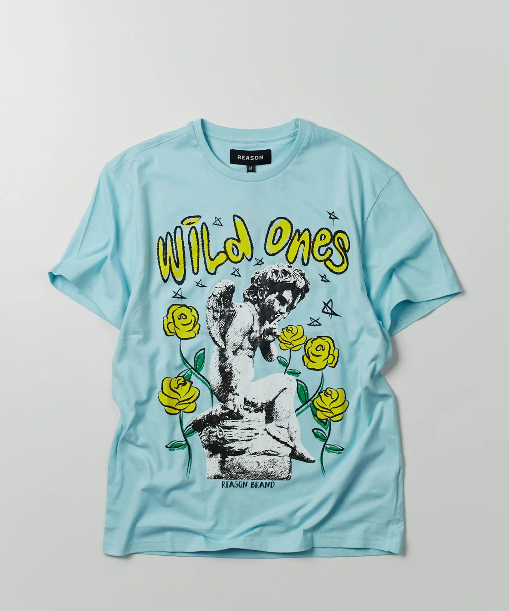 wild_ones_short_sleeve_graphic_print_tee__light_blue_0.webp Fashion Wild Ones Short Sleeve Graphic Print Tee - Light Blue Graphic Tees