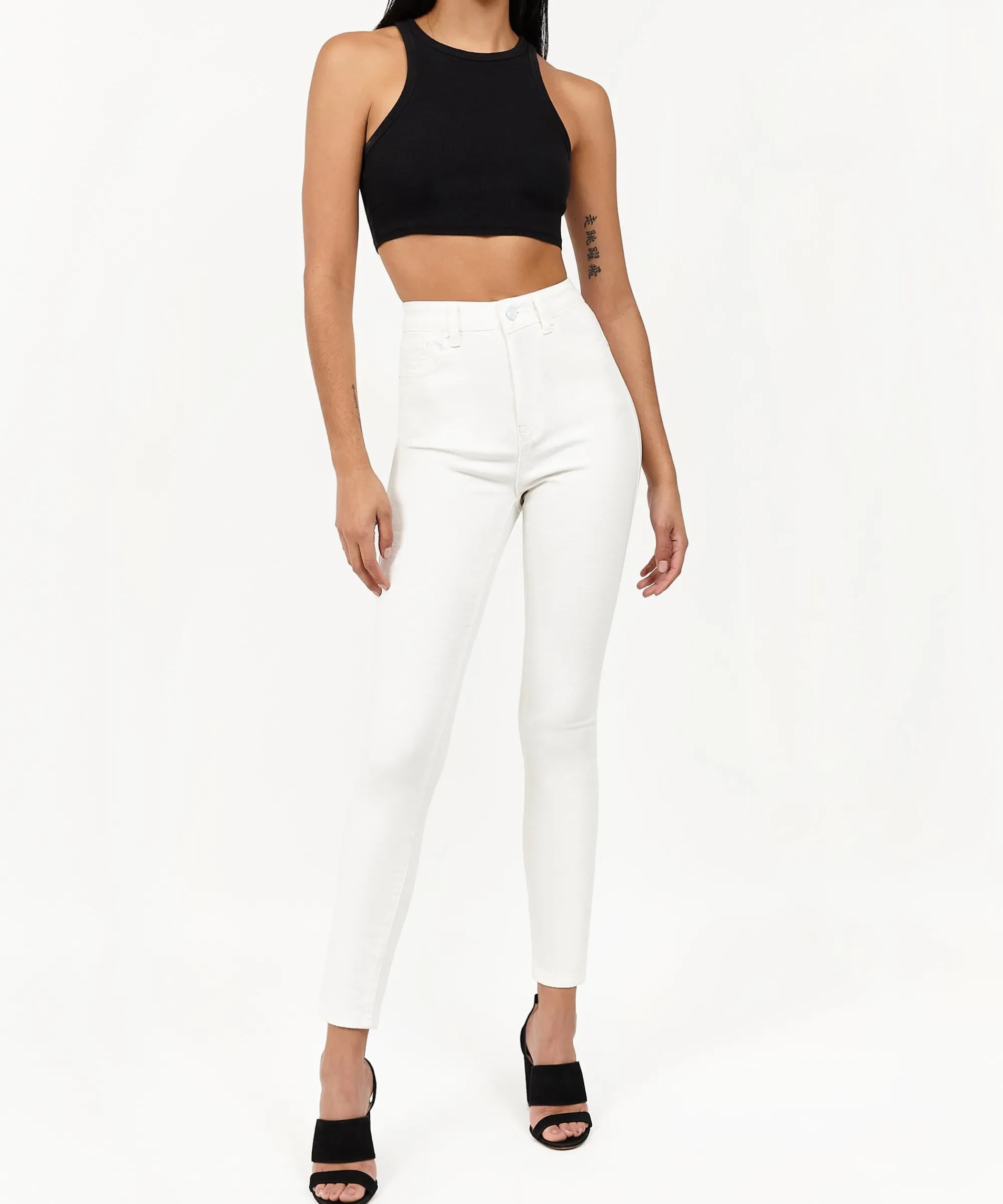 womens_chloe_white_slim_jeans_2.webp Best Sale Womens Chloe White Slim Jeans Denim