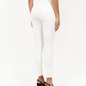 Best Sale Womens Chloe White Slim Jeans Denim