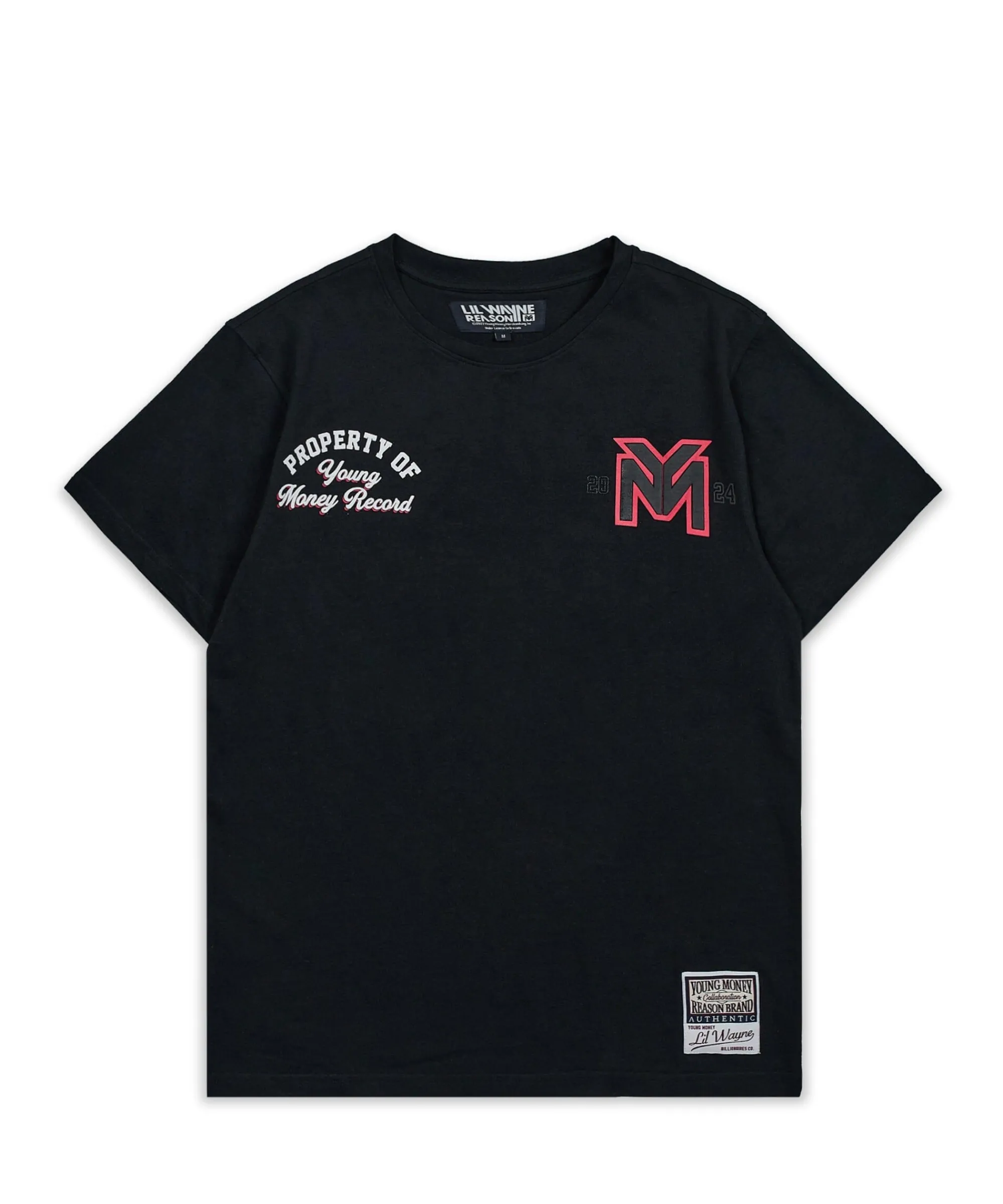 young_money_records_short_sleeve_tee__black_1.webp Discount Young Money Records Short Sleeve Tee - Black Graphic Tees