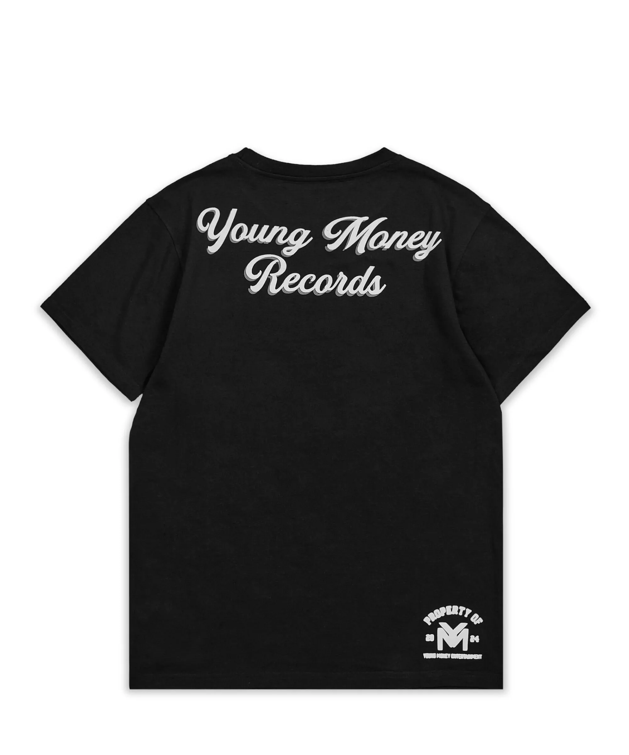 young_money_records_short_sleeve_tee__black_2.webp Discount Young Money Records Short Sleeve Tee - Black Graphic Tees
