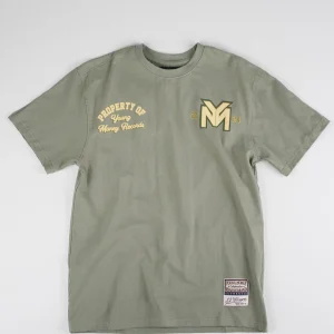 Store Young Money Records Short Sleeve Tee - Olive Green Graphic Tees